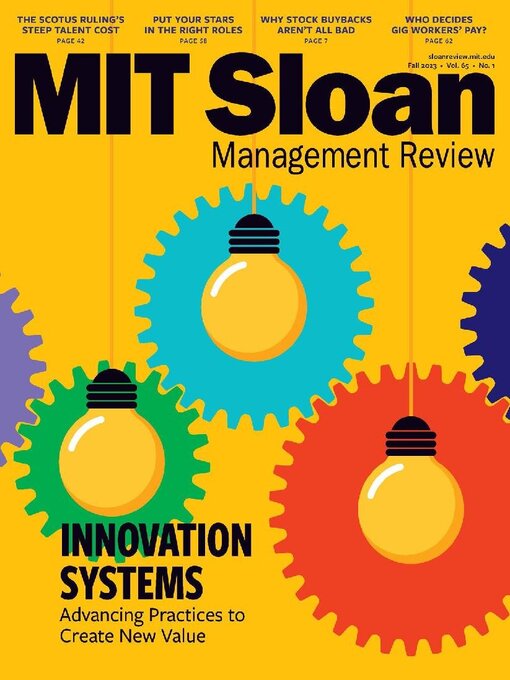 Title details for MIT Sloan Management Review by MIT Sloan Management Review - Available